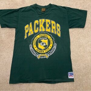 90s Green Bay Packers Nutmeg T-Shirt Men’s XL Vintage NFL Single Stitch USA